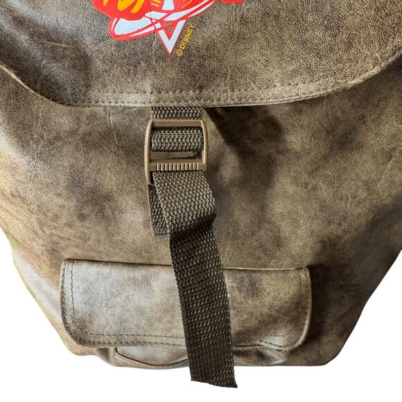 Disney’s TaleSpin Faux Leather Backpack Brown Baloo Vintage Style Bag main image 6